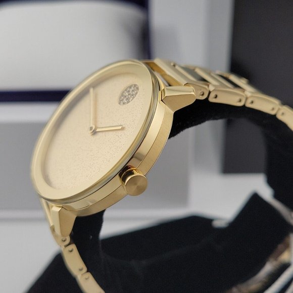 Movado Women's Gold Dial Watch - Picture 2 of 8